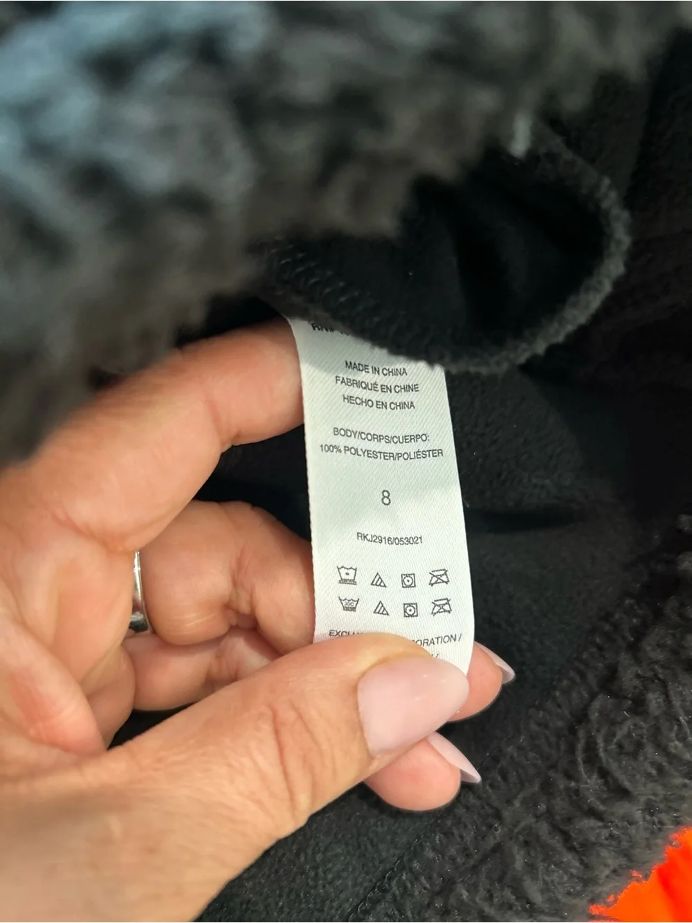 Splendid Girls Black Teddy Fleece Zip-Up Jacket Size 7/8 Cozy Soft Hooded